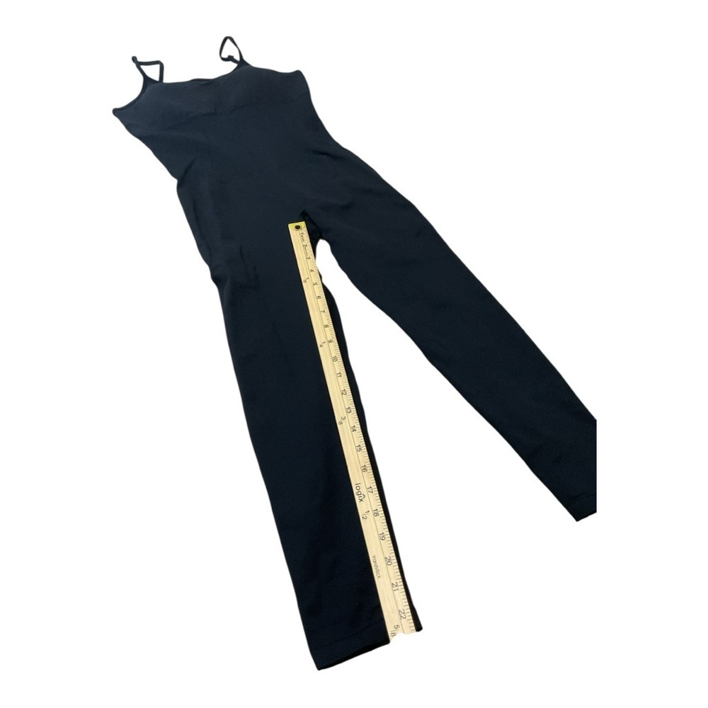 OQQ Black Stretch Jumpsuit Bodysuit Style Size L Nylon Spandex - Picture 4 of 5
